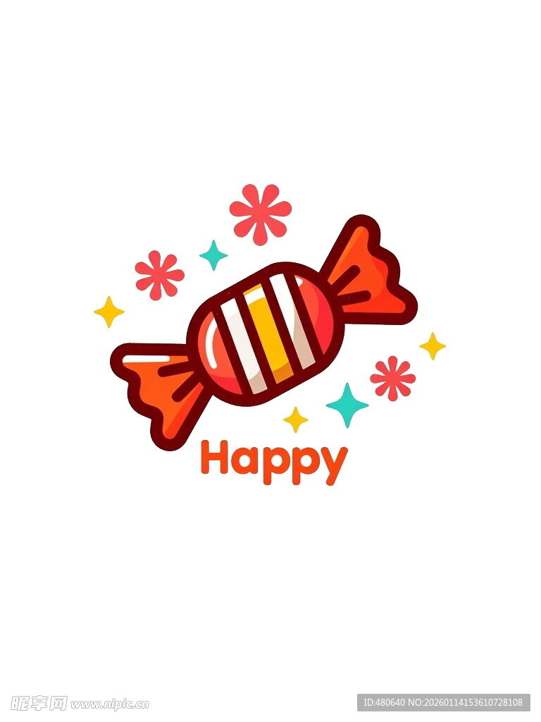 快乐糖果图案设计
