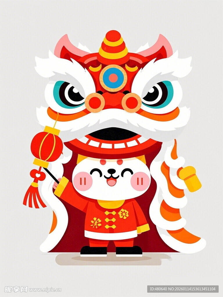 舞狮萌娃迎新春