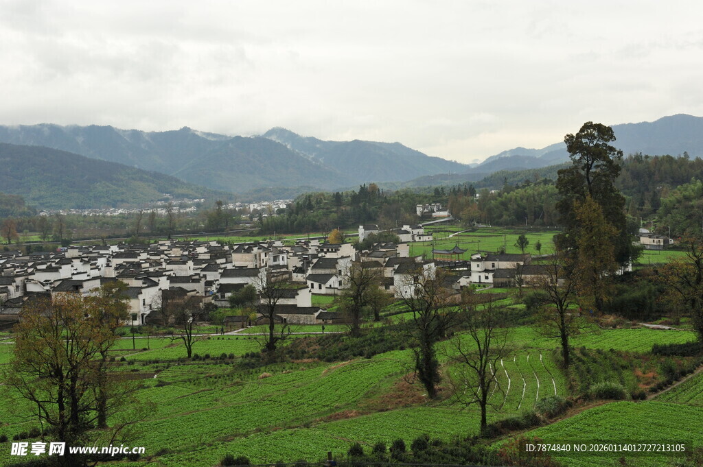 山村田园风光美景