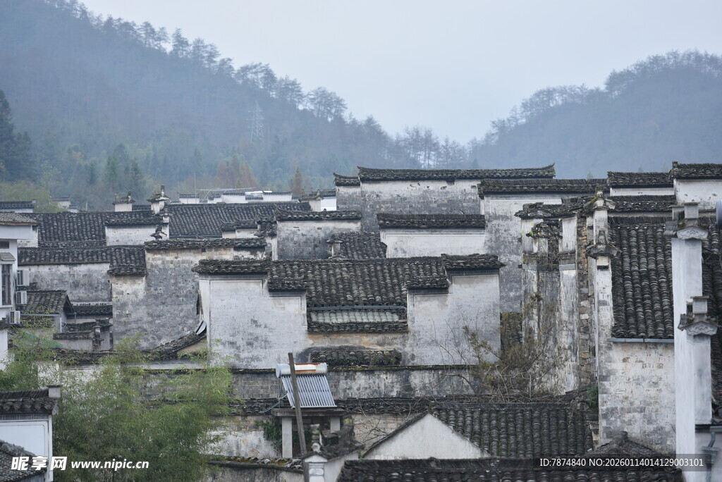 徽派古村落建筑群