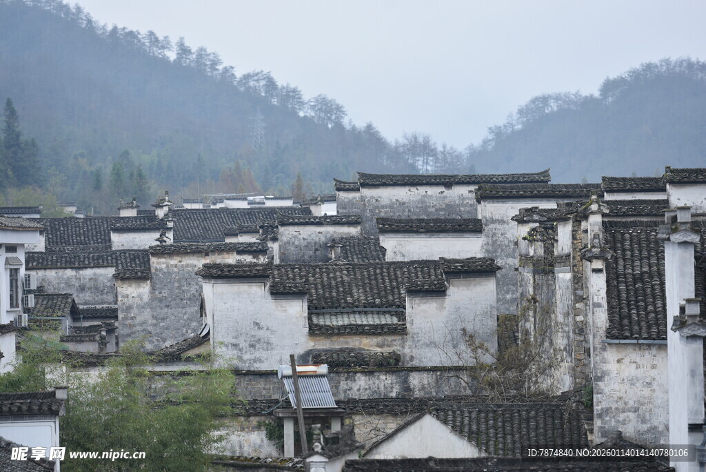 徽派古村落 水墨般的景致