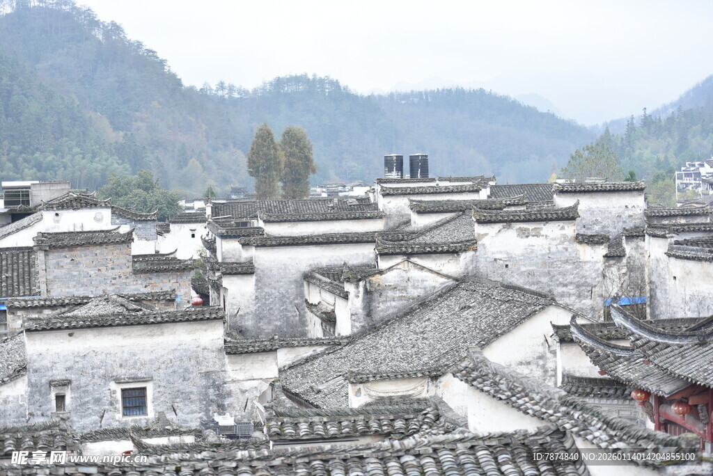 徽派古村落全景