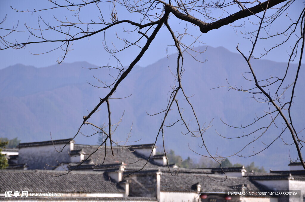 徽派村落远景