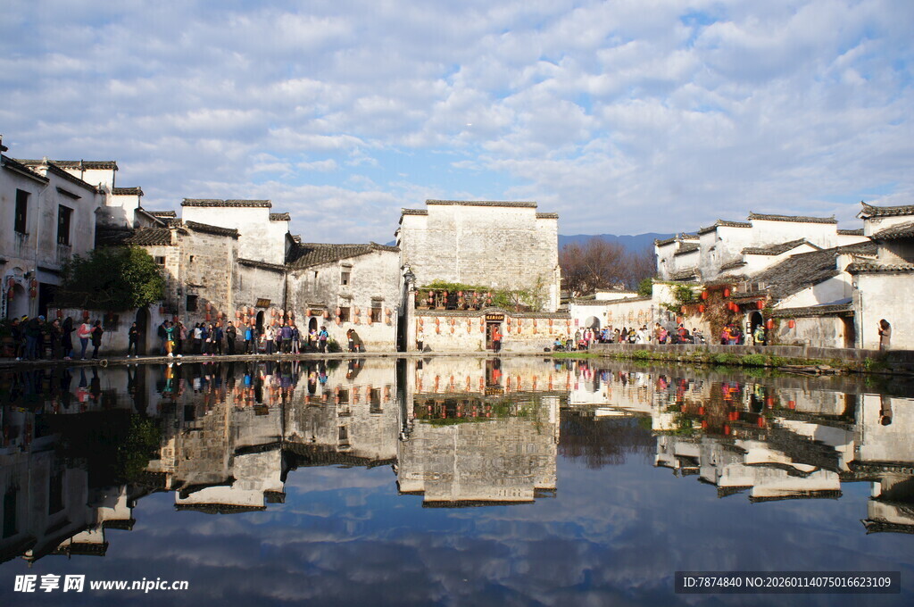 江南水乡古村宁静景致