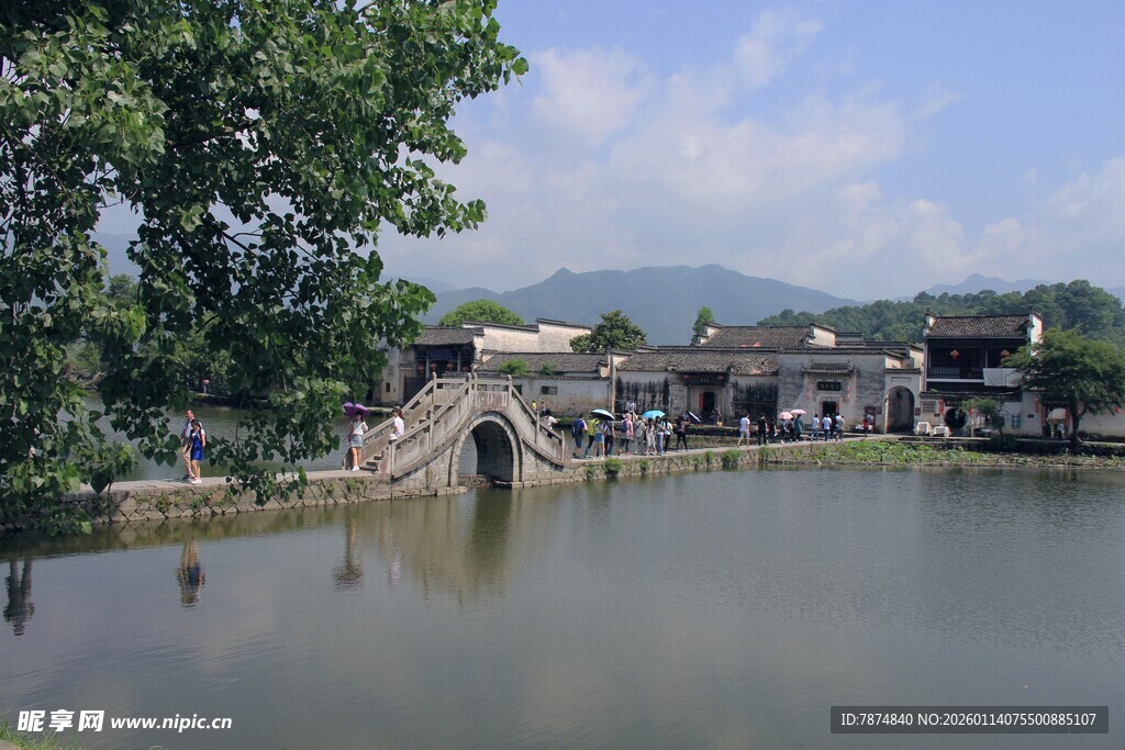 江南水乡小桥流水景致