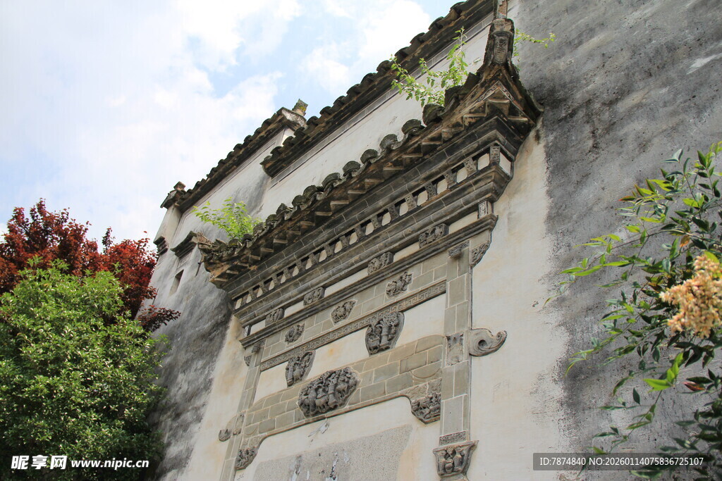 古墙装饰 尽显中式建筑韵味