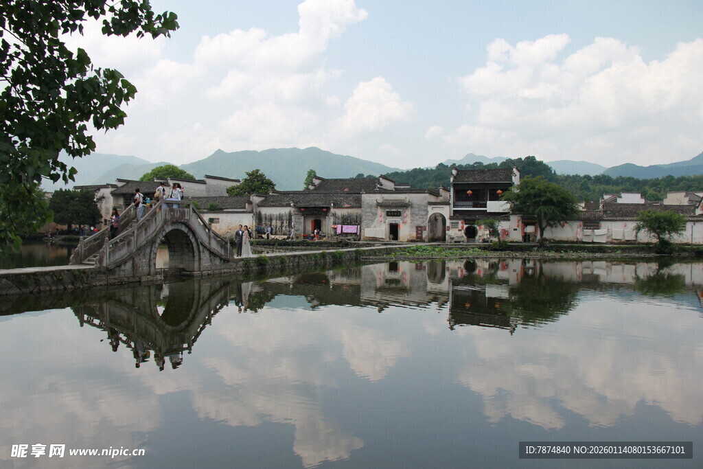 宁静水乡 石桥映碧水