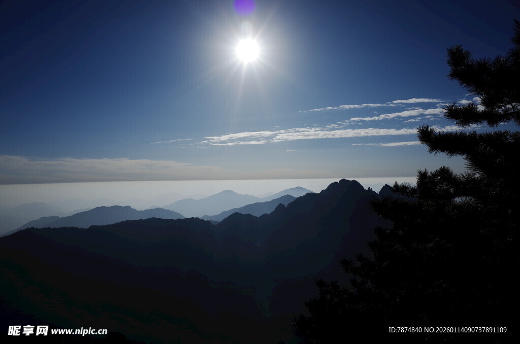高山日出美景