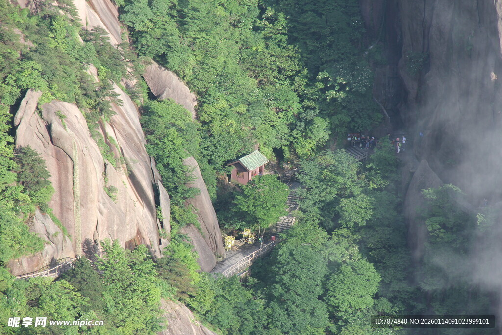 山间绿意中的隐秘景致