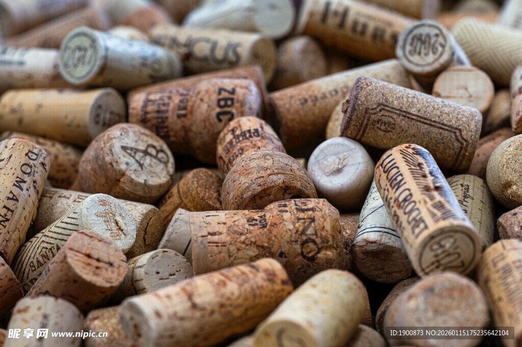 葡萄酒瓶塞特写