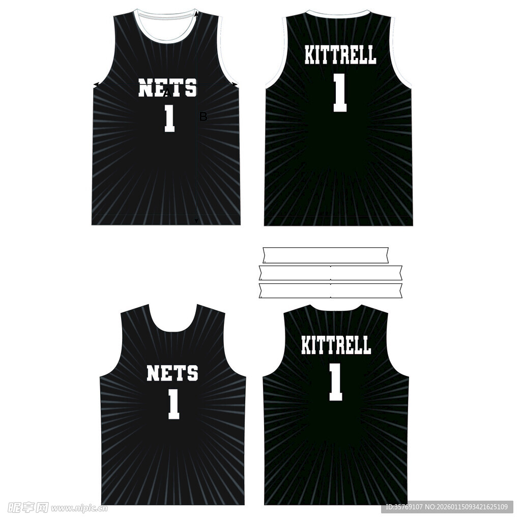 篮球背心设计展示