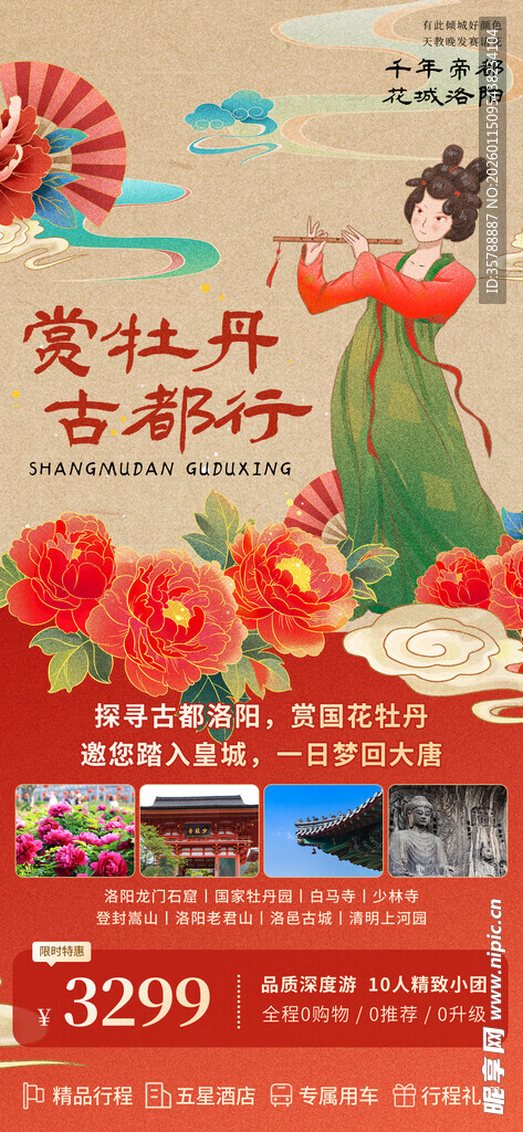 洛阳牡丹文旅宣传海报