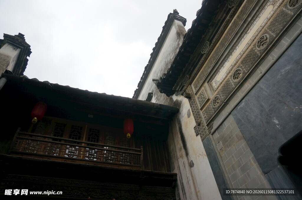 古色古香中式建筑一角