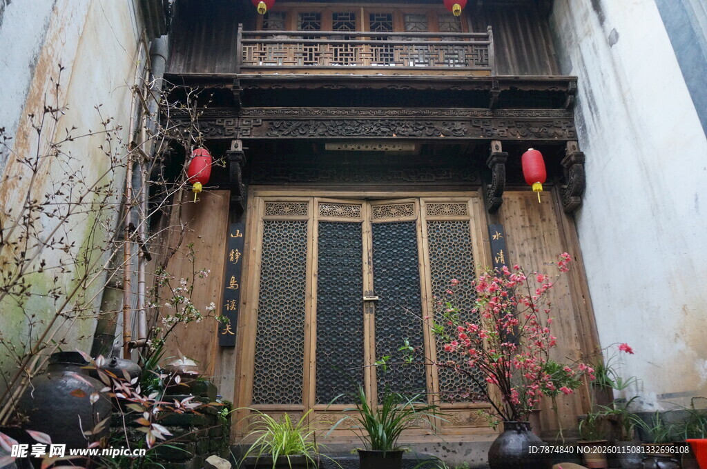 中式古宅大门 古韵悠然