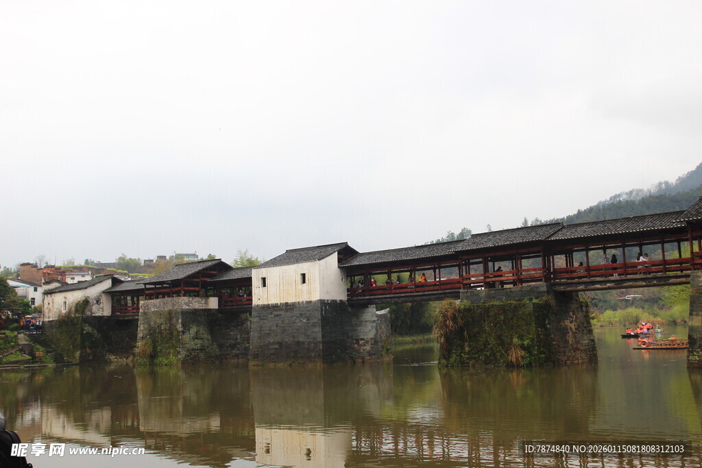 水乡古建 烟雨朦胧之景