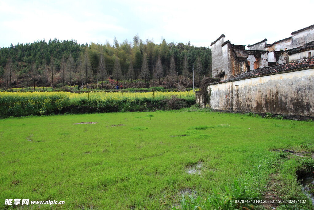 乡村田园古建筑风景
