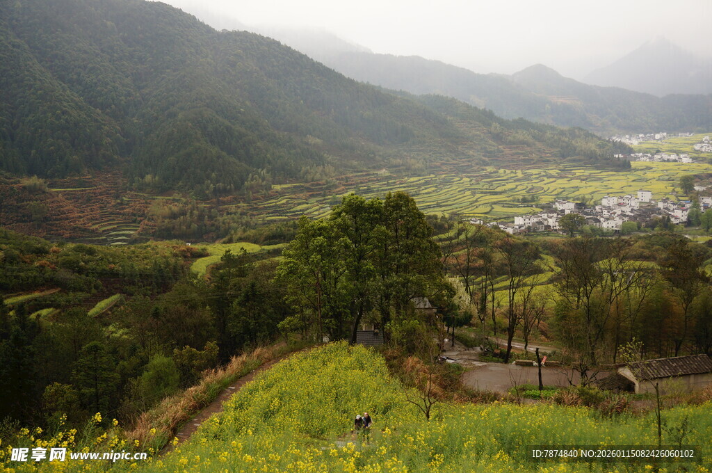 山间田园风光美景