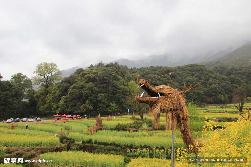 田野间的稻草人