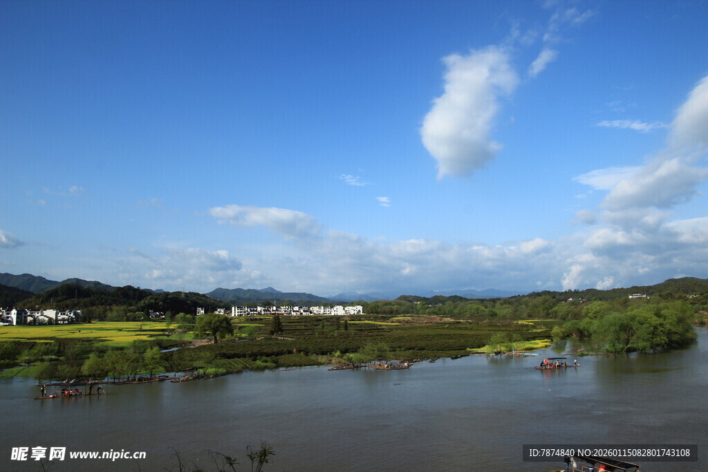 田园水乡风光美景