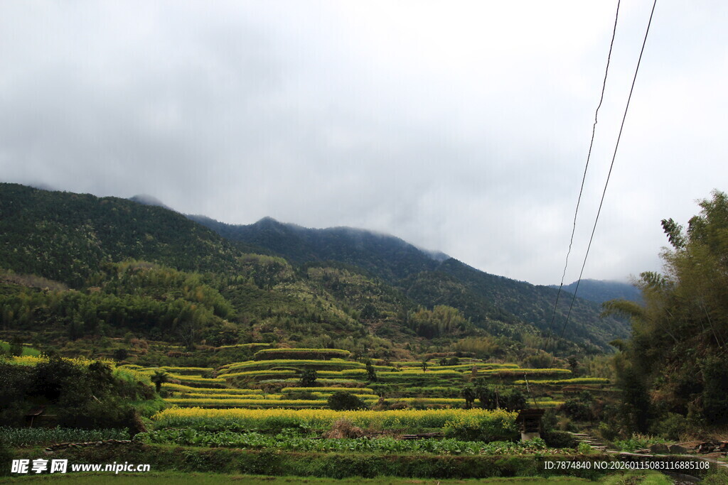 山间田园风光美景