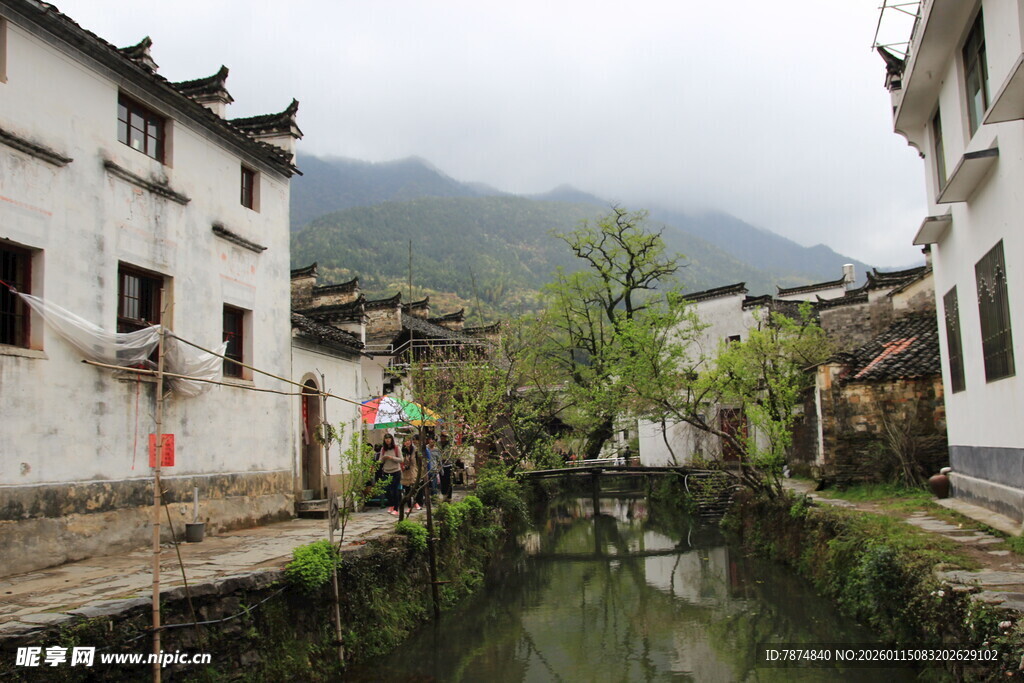 江南水乡古村落景致