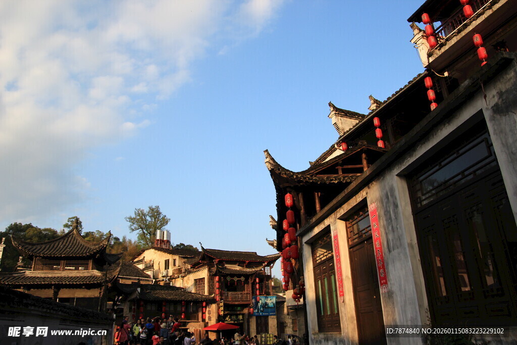 古街中式建筑的迷人景致