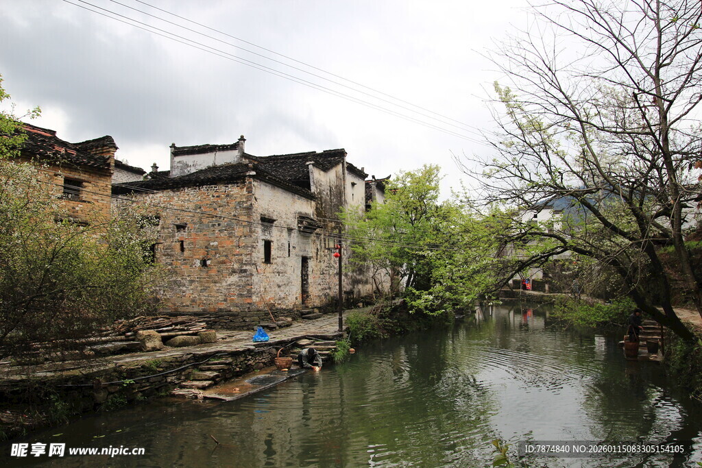 江南水乡古村落风景
