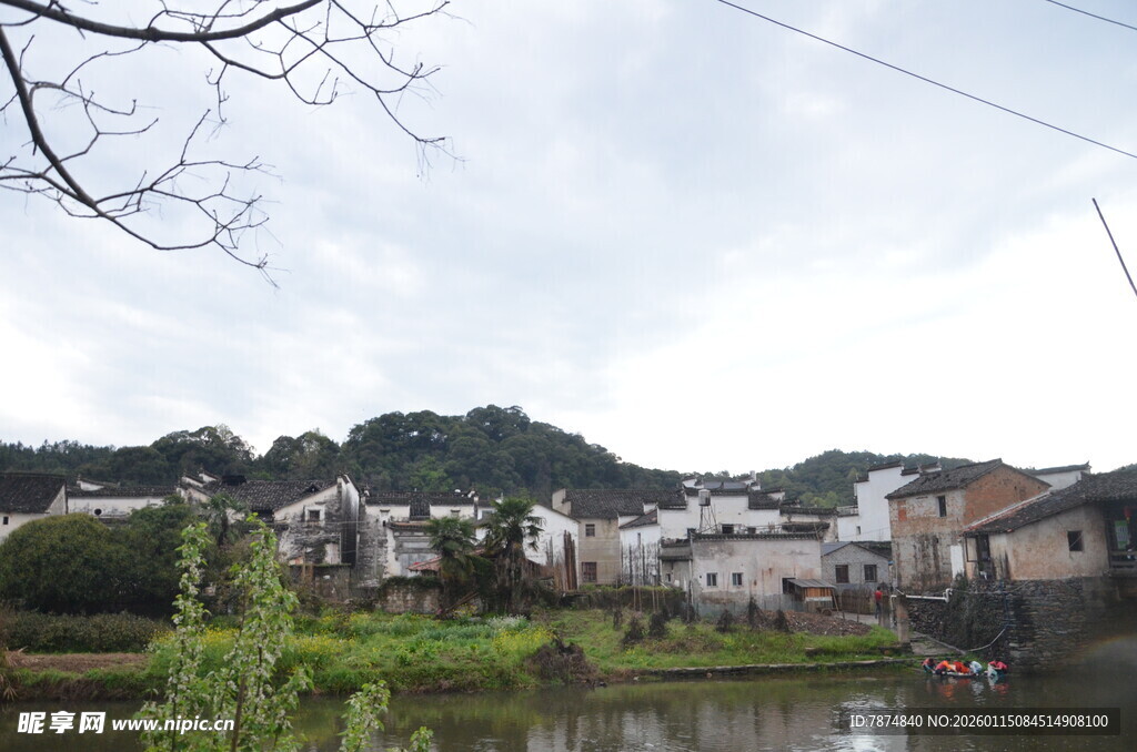 江南水乡村落风光