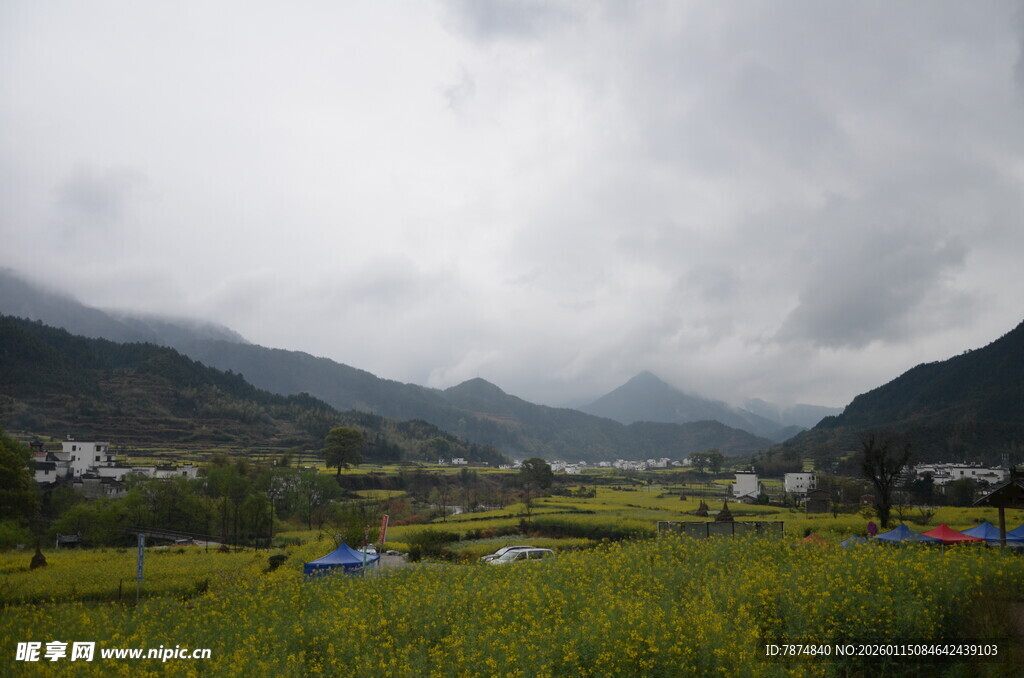 山间绿野田园风光美景