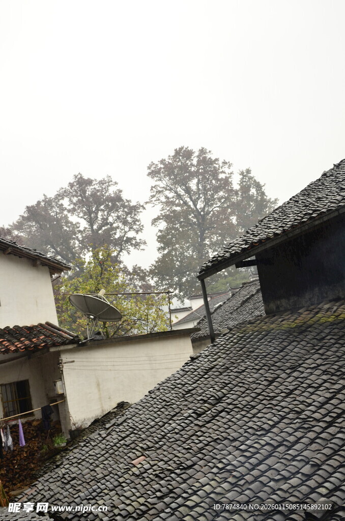 古村落屋顶景致