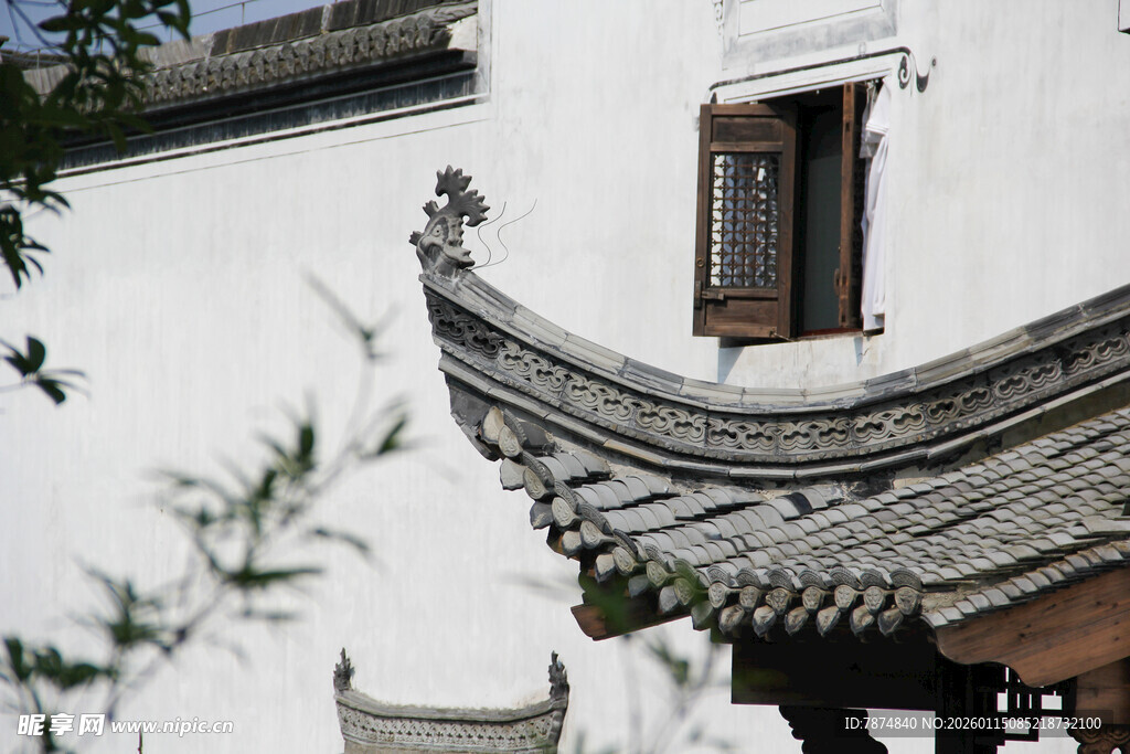 中式古建筑一角