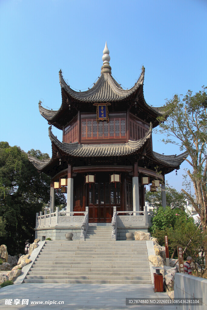 中式古亭建筑景观