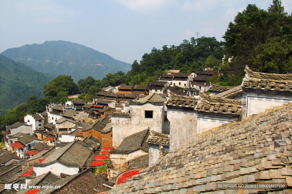 古村落屋顶风光