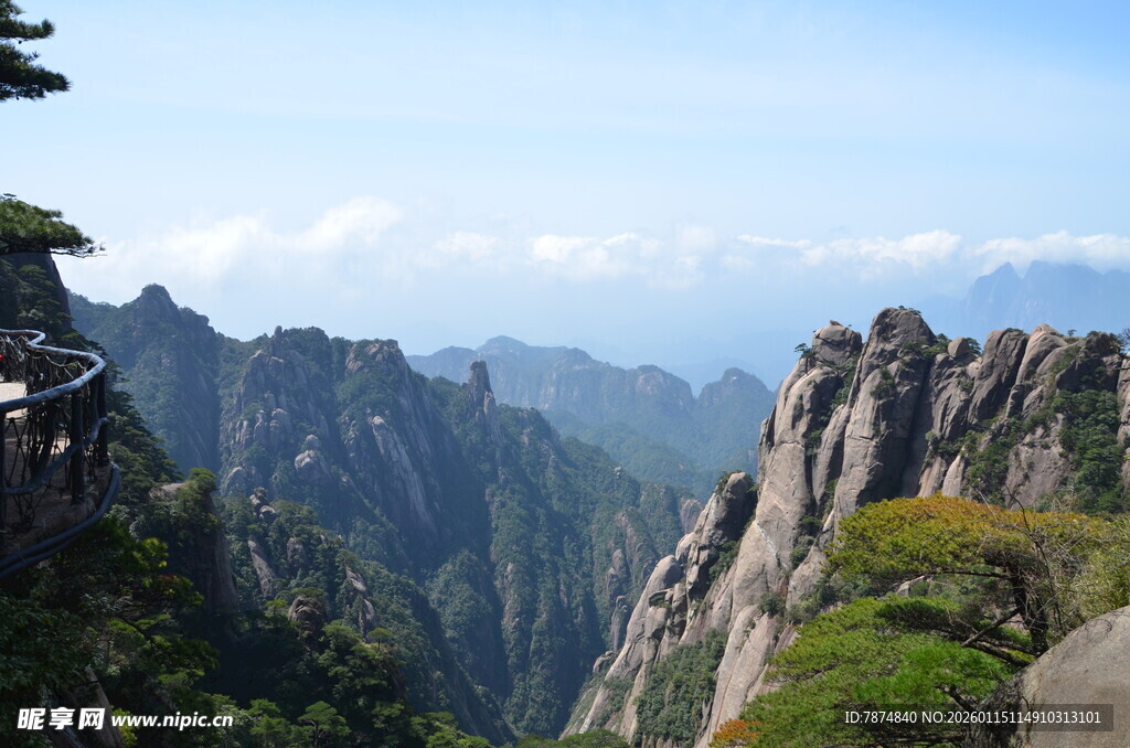 壮美黄山奇峰云海景观
