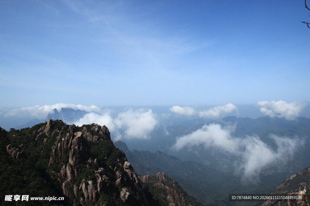 黄山云海壮丽景观