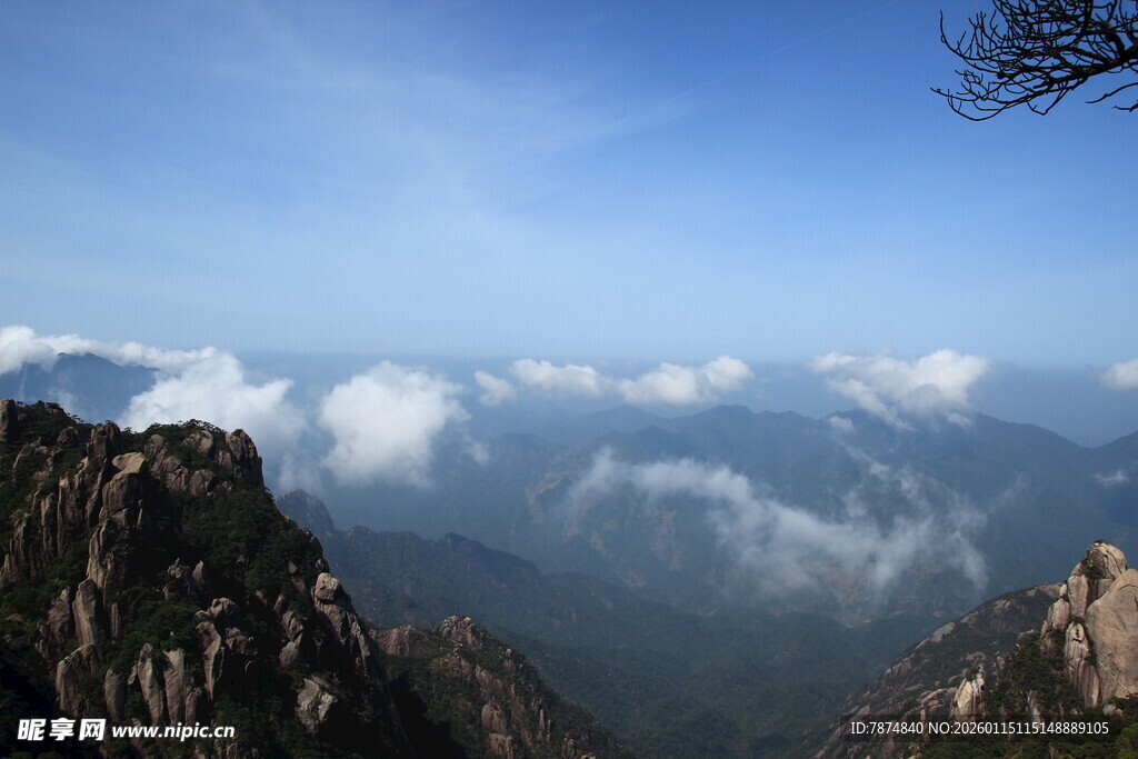 黄山云海壮丽景观