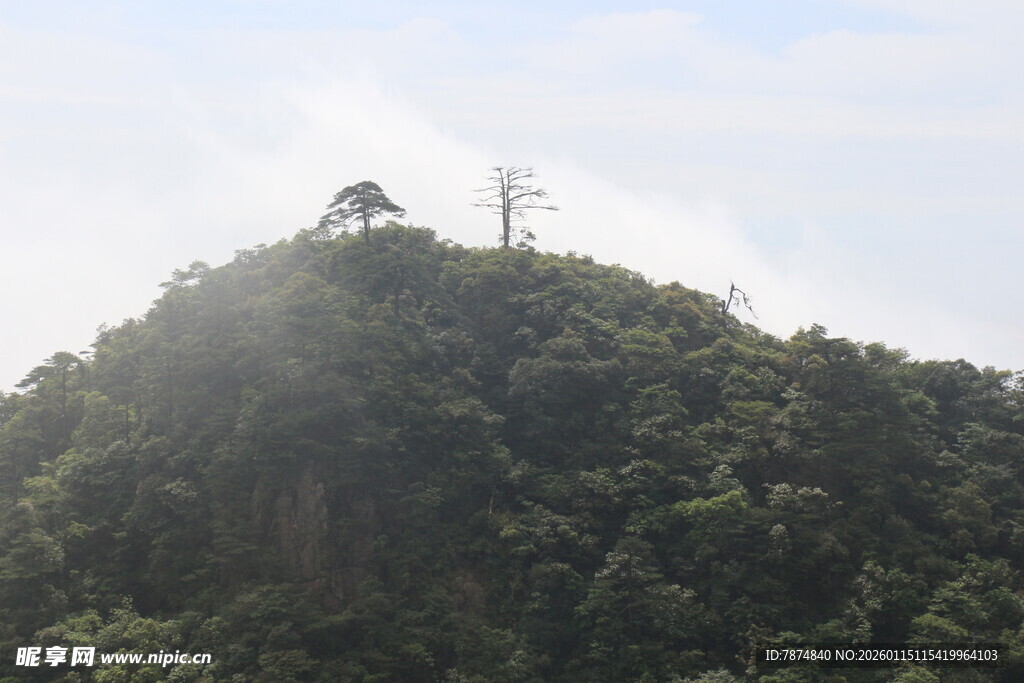 山峦之巅的电力设施