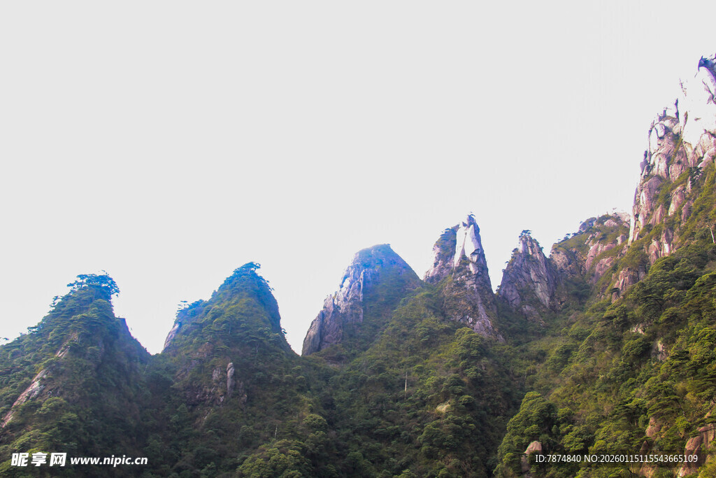 秀丽山峰 绿意盎然的景致