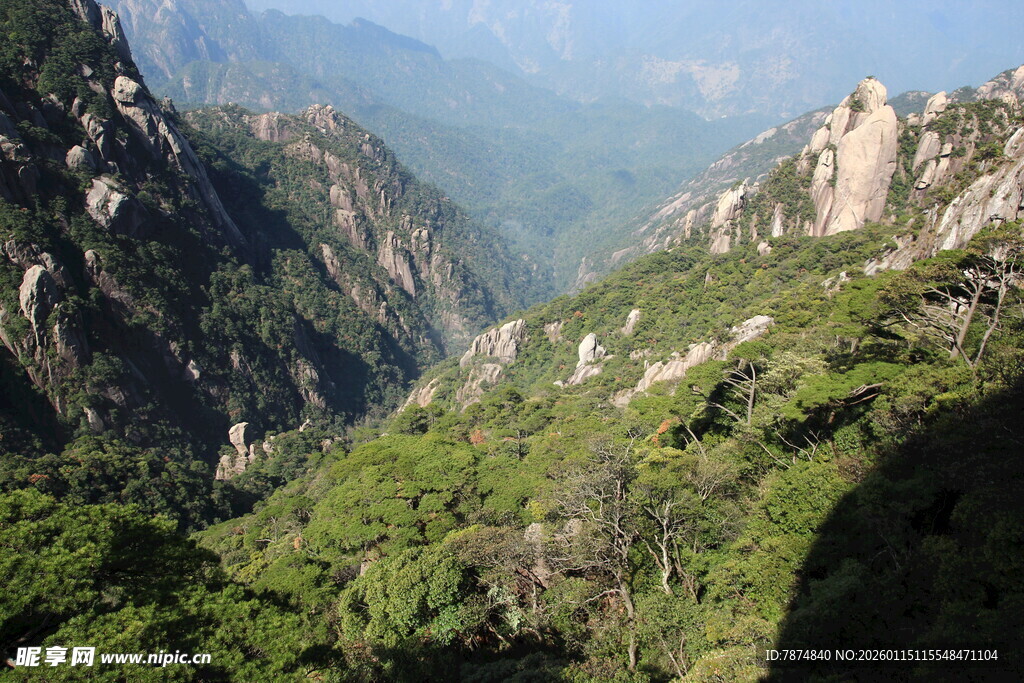 壮丽山峦间的葱郁美景