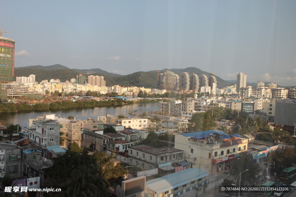 城市远景风光