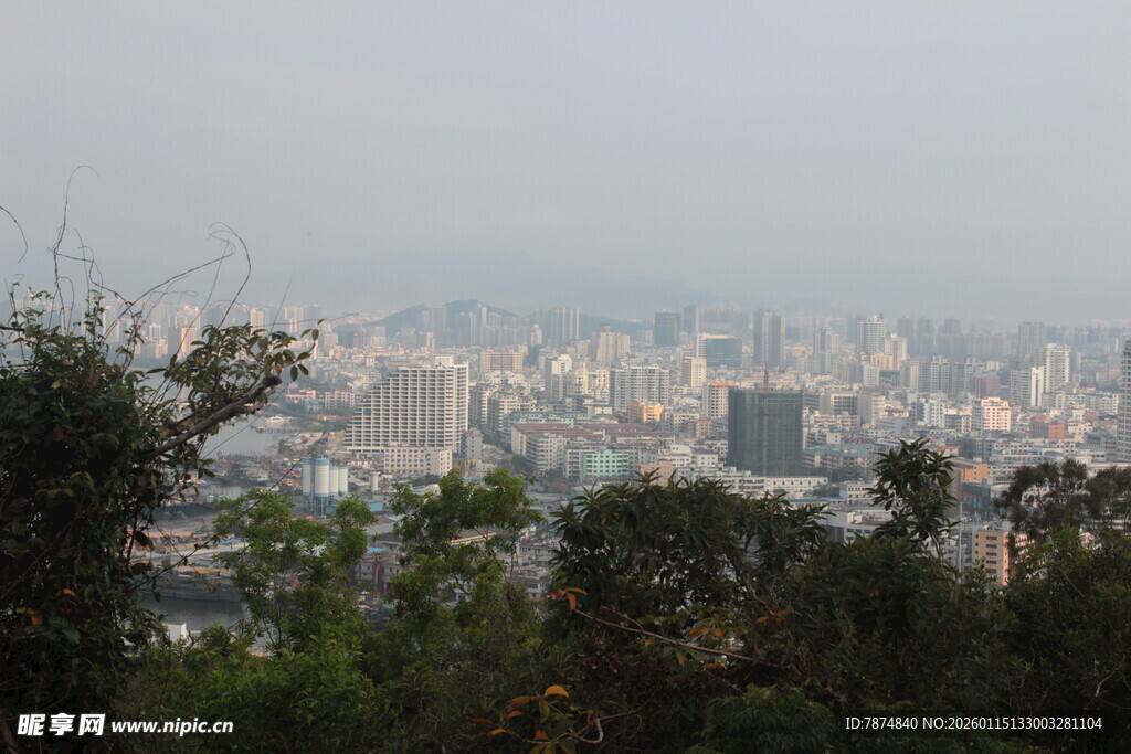 俯瞰城市景观