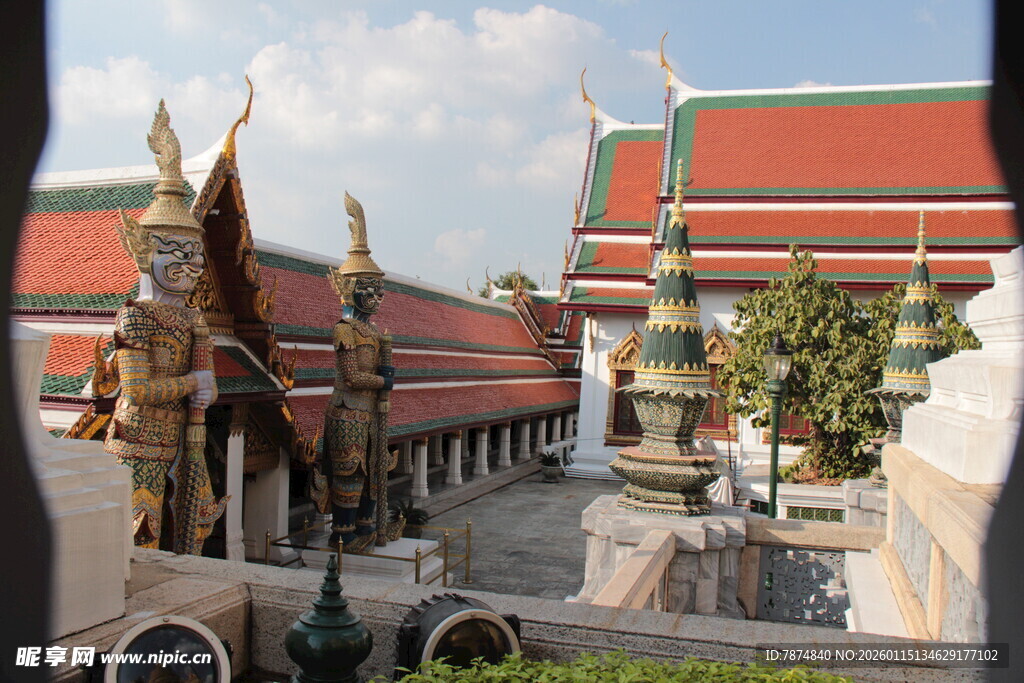 泰国寺庙建筑景观
