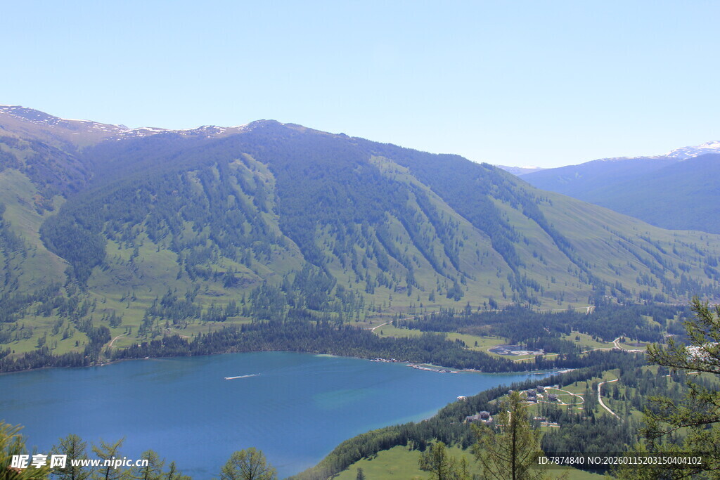 秀丽湖山风光