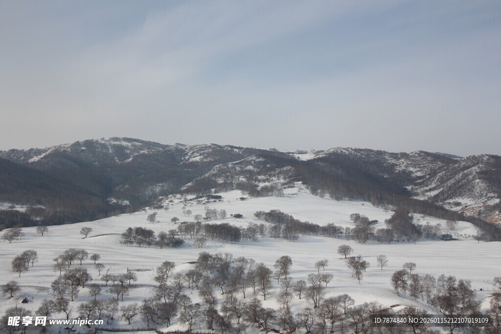 冬日雪山风景