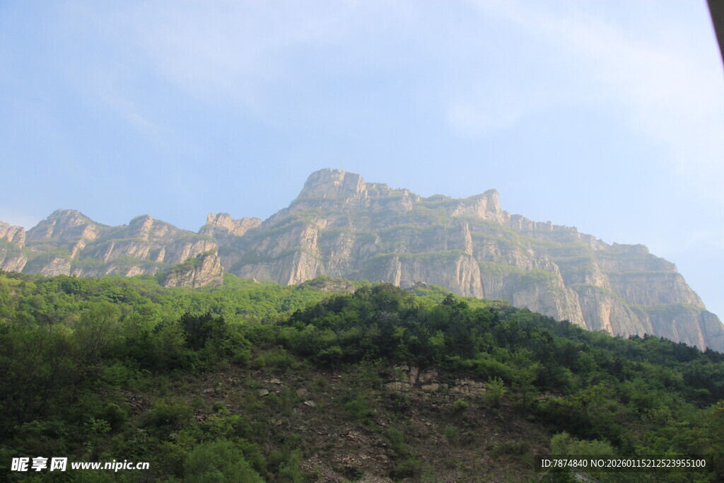 巍峨青山绿意浓