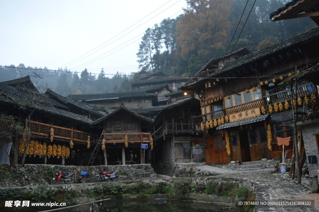 侗族传统村落建筑景观