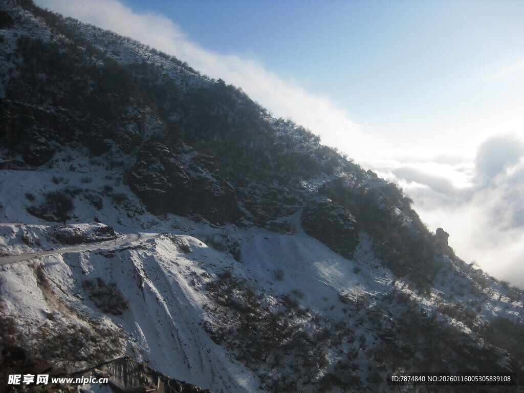 雪山公路美景