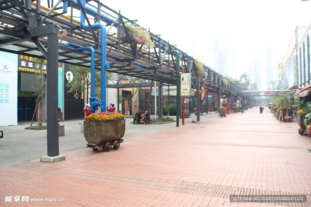 户外商业街景观