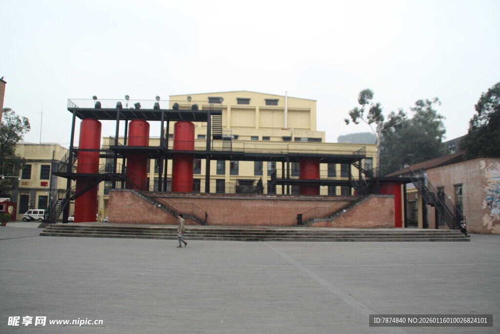 中式建筑广场景观