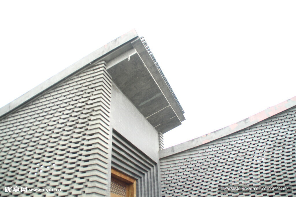 现代风格几何图案屋顶建筑